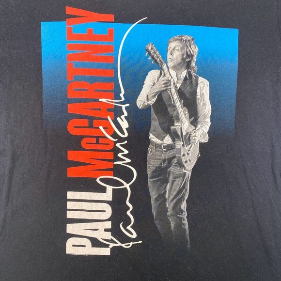 Paul McCartney Graphic Tee Thrifted Vintage Style Size XL - Picture 2 of 11
